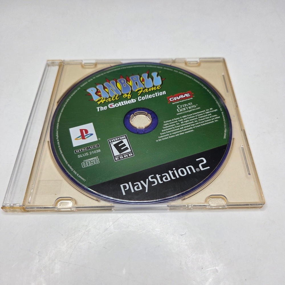 Sony PS2 Pinball Hall of Fame The Gottlieb Collection Video Game Disc SLUS
